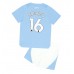 Tanie Strój piłkarski Manchester City Rodri Hernandez #16 Koszulka Podstawowej dla dziecięce 2023-24 Krótkie Rękawy (+ szorty)